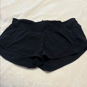 Lululemon Athletica Black Athletic Shorts with Elastic Waistband
